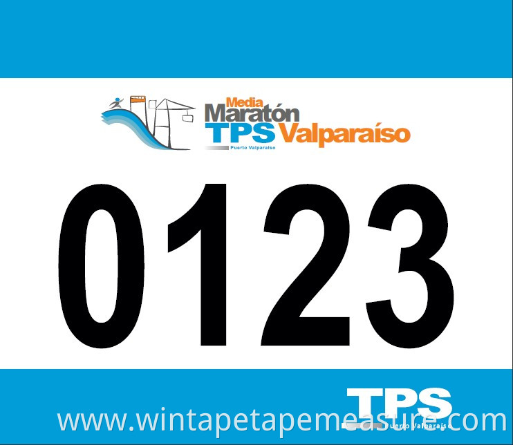 Custom Printable Waterproof Paper Running Bib Numbers for Marathon Races